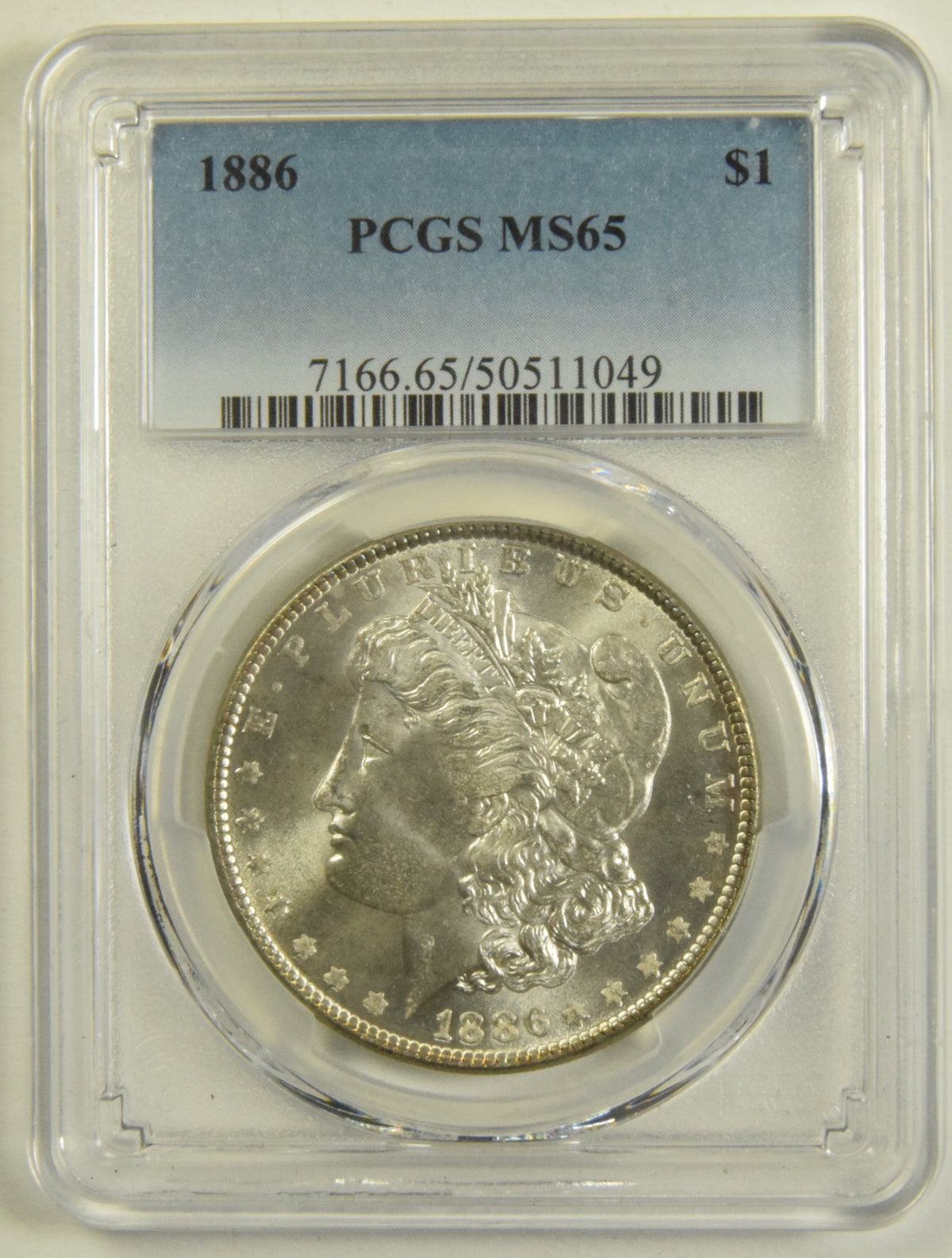 1886 Morgan Dollar . . . . PCGS MS-65
