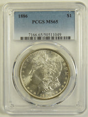 1886 Morgan Dollar . . . . PCGS MS-65