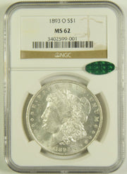 1893-O Morgan Dollar . . . . NGC MS-62 CAC