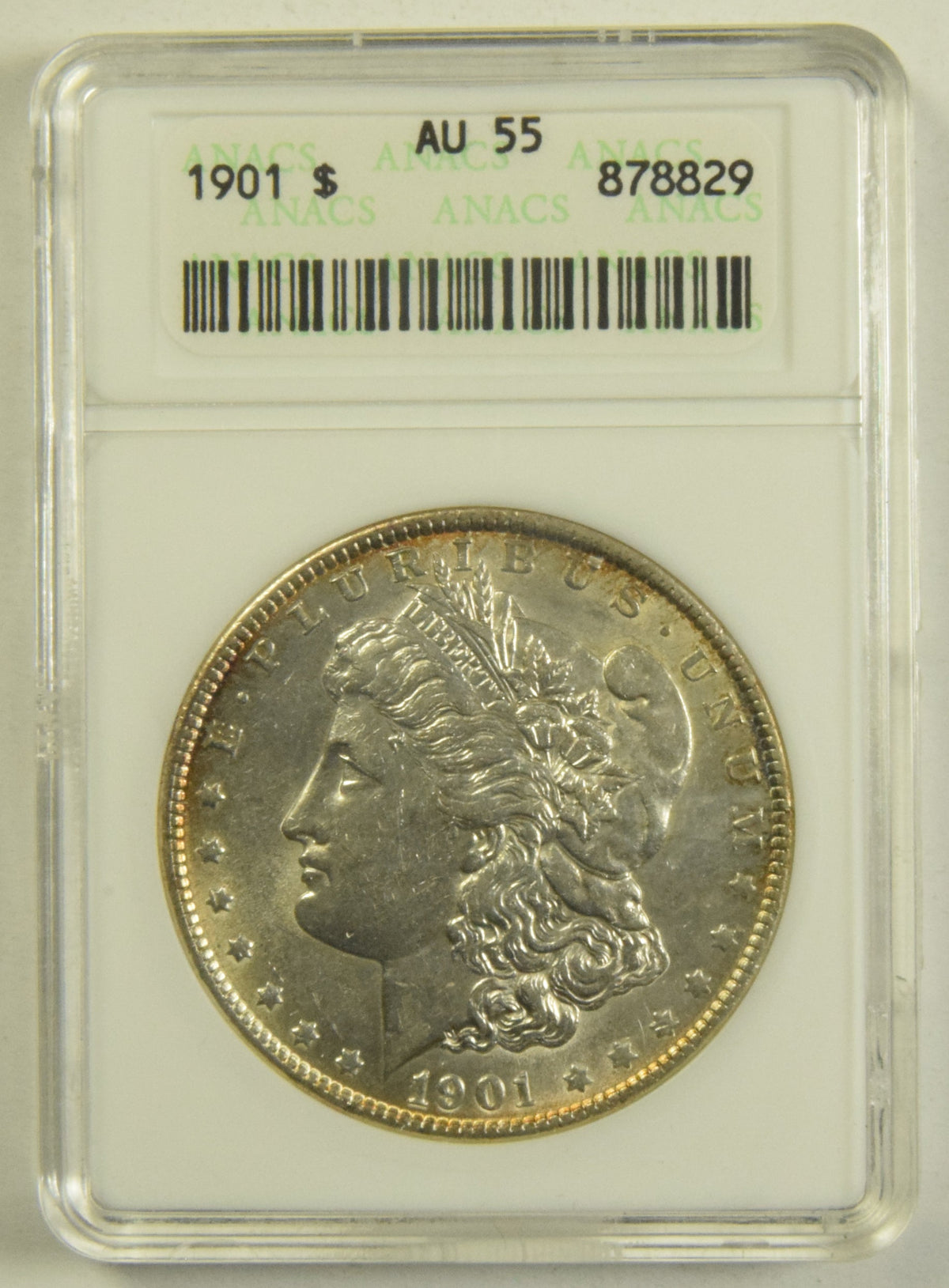 1901 Morgan Dollar . . . . ANACS AU-55