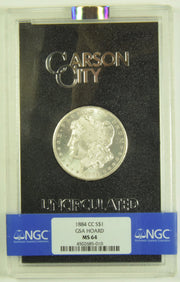 1884-CC Morgan Dollar . . . . GSA Case NGC MS-64