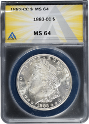 1883-CC Morgan Dollar MS64 Anacs