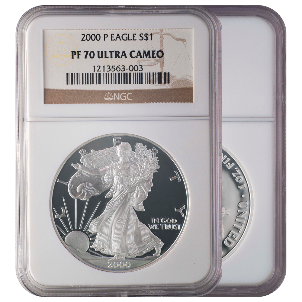 2000-P Silver Eagle PF70 Ultra Cameo