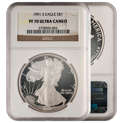 1987-S - 1999-P Silver Eagle PF70 Ultra Cameo Brown Label