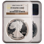 1987-S - 1999-P Silver Eagle PF70 Ultra Cameo Brown Label