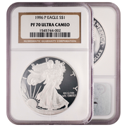 1987-S - 1999-P Silver Eagle PF70 Ultra Cameo Brown Label