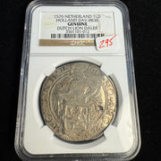 1576 Netherlands AR 1 Daalder aka Lion Daler, Holland Dav-8838, NGC Genuine