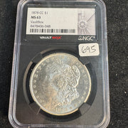 1878-CC Morgan Silver Dollar, Vaultbox NGC MS-63