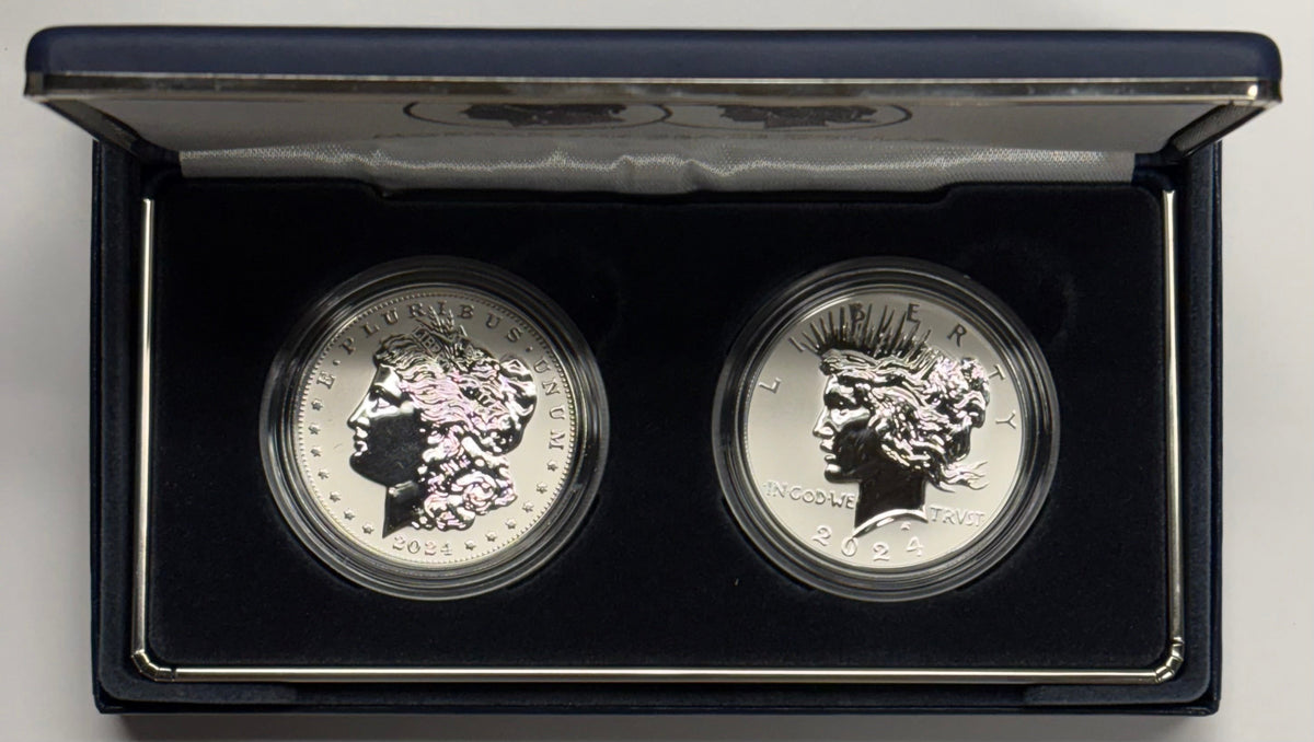 2024 Morgan & Peace Dollar . . . . Reverse Proof