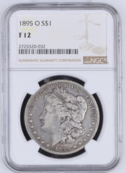 1895-O S$1 Morgan Silver Dollar F12 NGC