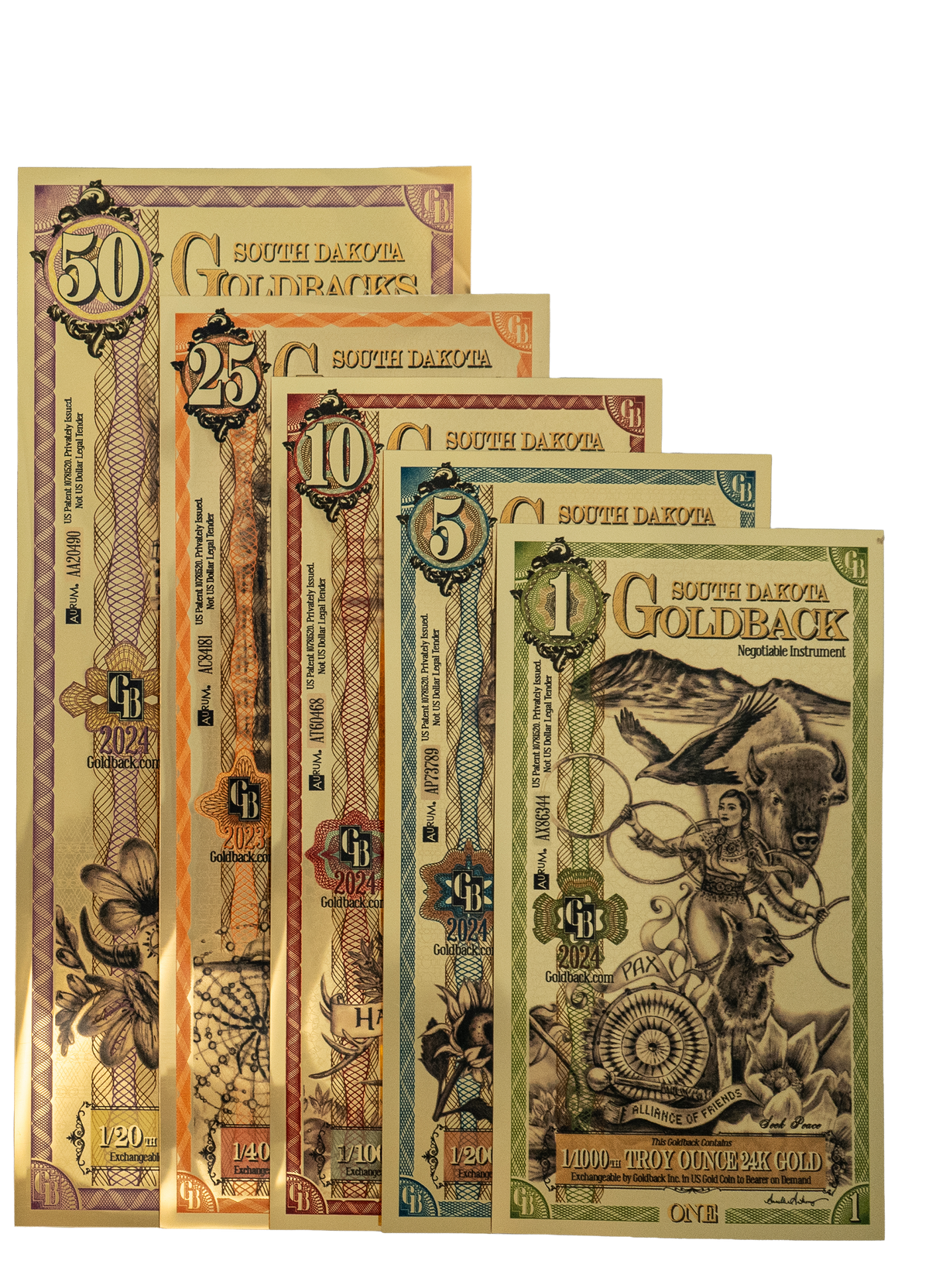 South Dakota Goldback Bundle