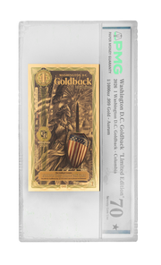 Washington D.C. Goldback -Colorized Graded PMG 70