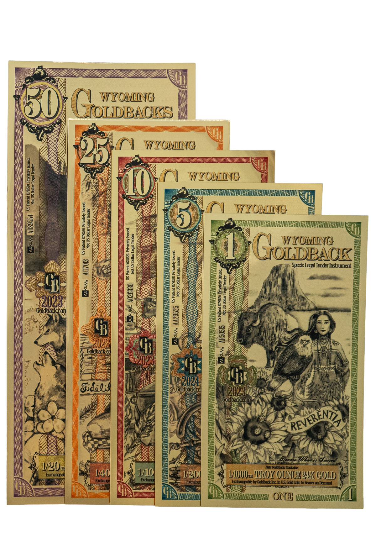 Wyoming Goldback Bundle