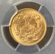 1873 G$1 Open 3 PCGS MS64 Shield
