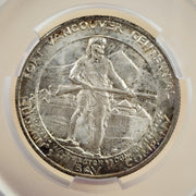 1925 Fort Vancouver Commemorative Half Dollar, Toned MS67+ CAC / CACG
