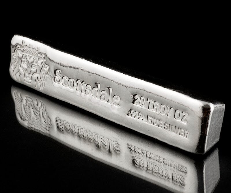 20 oz Silver Scottsdale Mint "KitKat" Art Bar (.999)